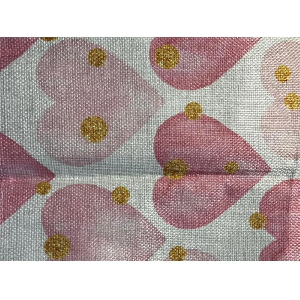 Valentines Day Placemats 8pc Pink Heart Table Decor Wedding Party Decorations